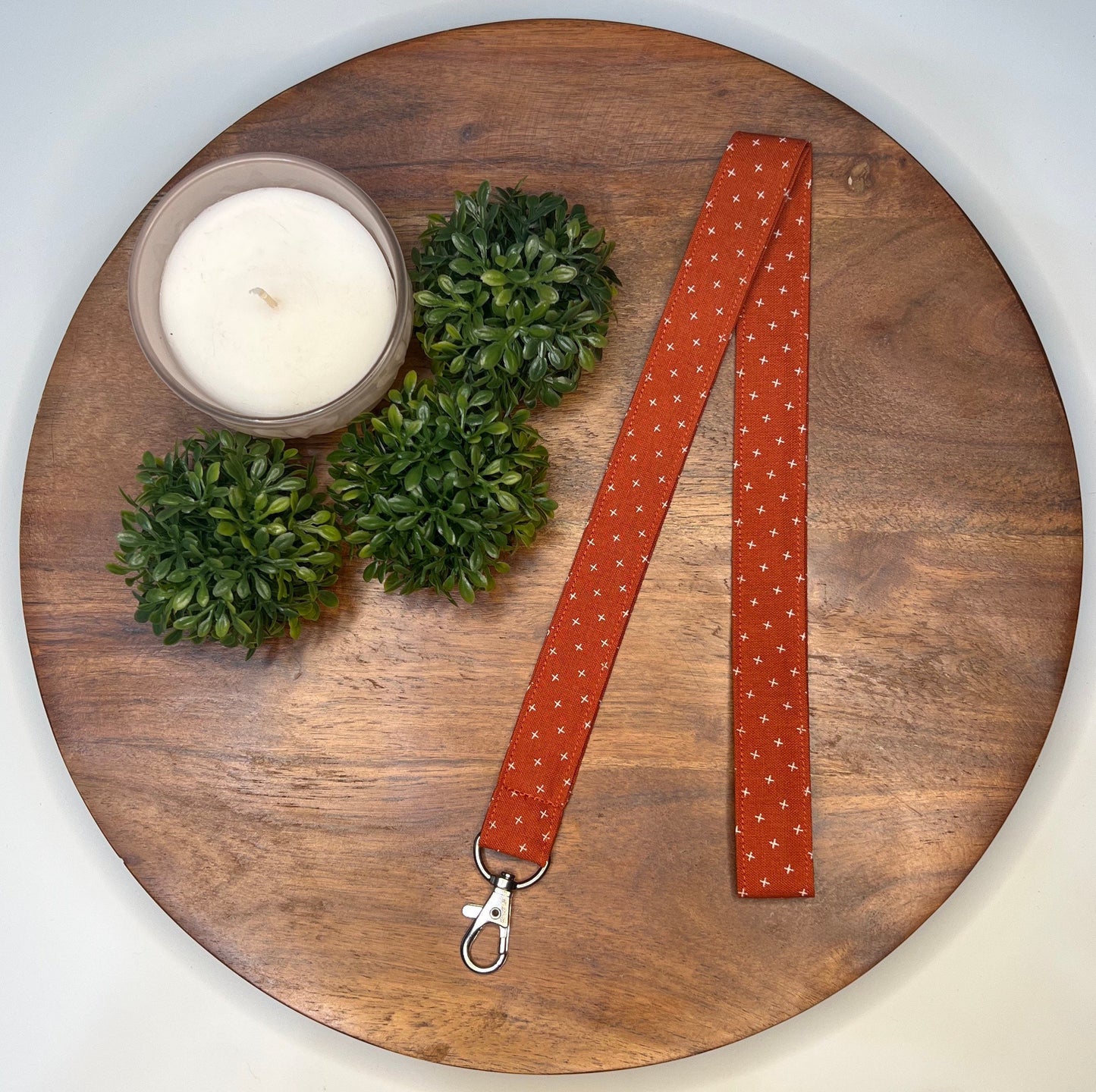 Red-Orange Minimalist Lanyards