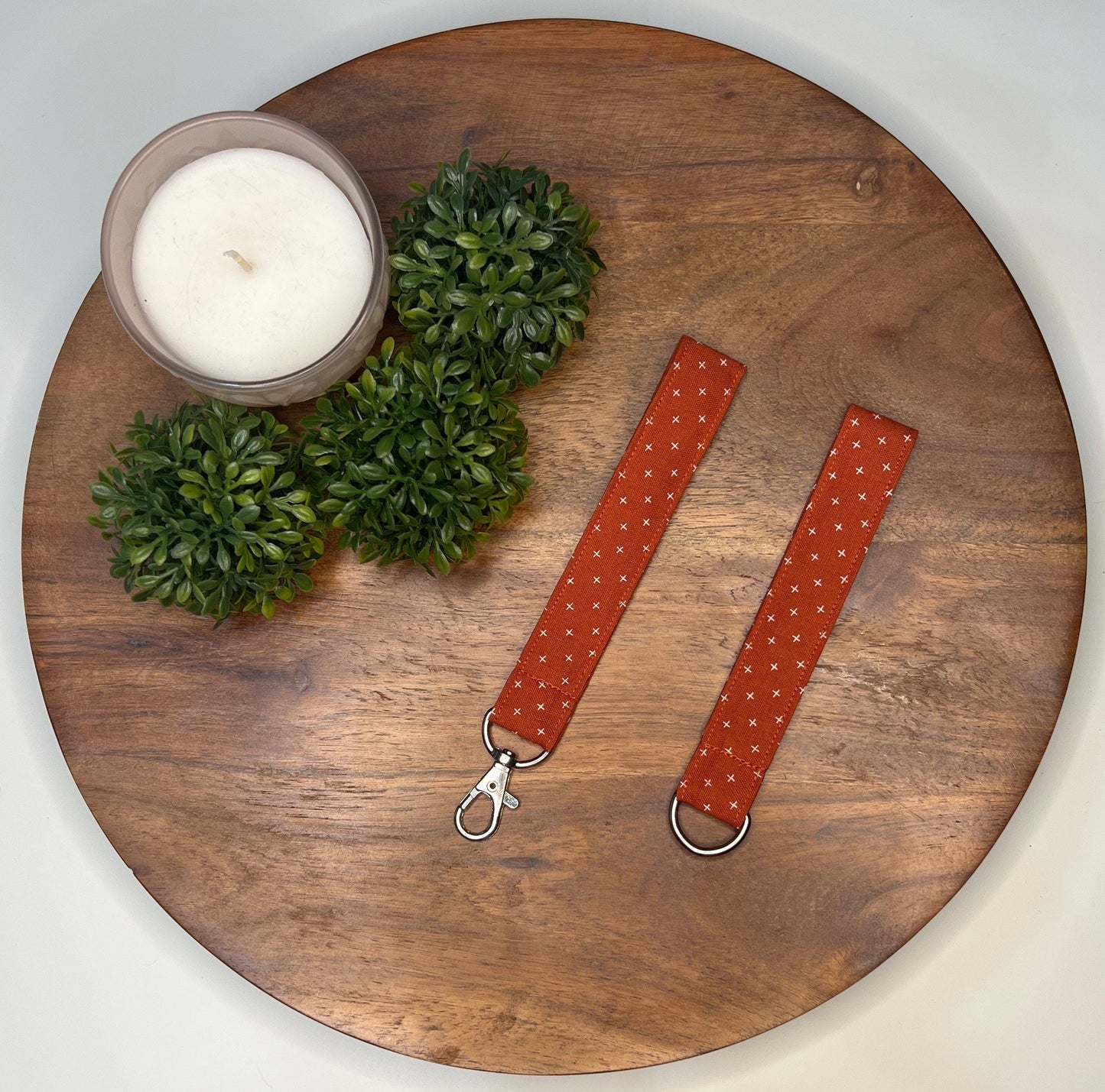 Red-Orange Minimalist Lanyards