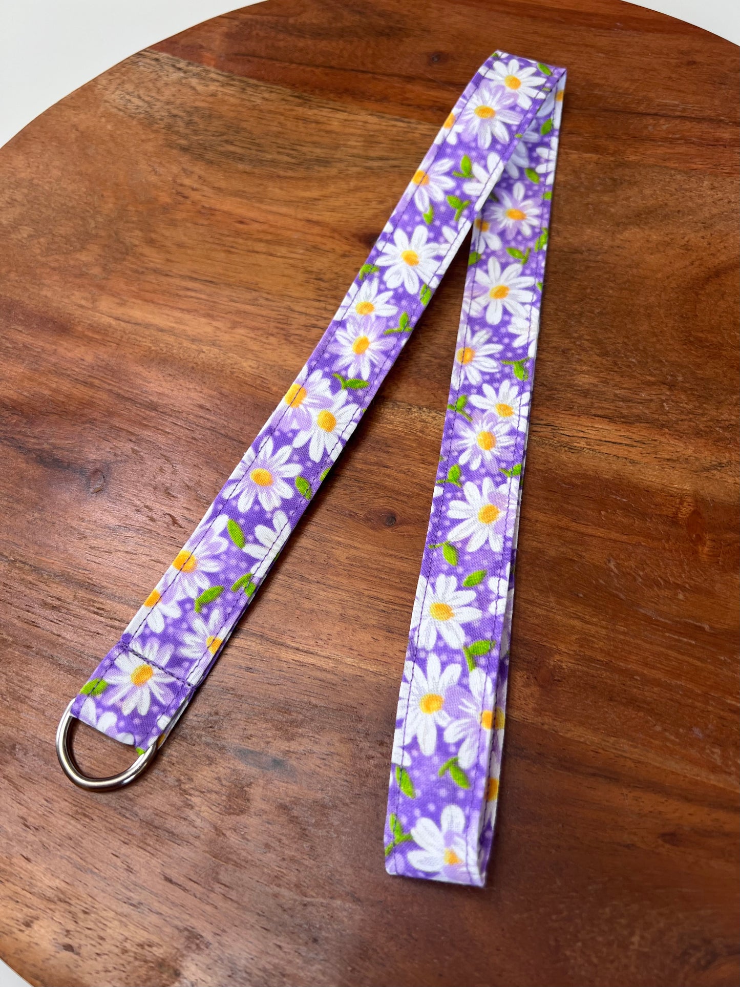 Purple Daisy Lanyard