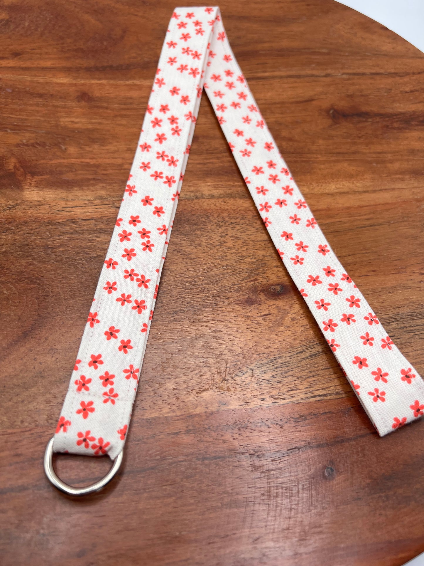 Tiny Red Flower Lanyard