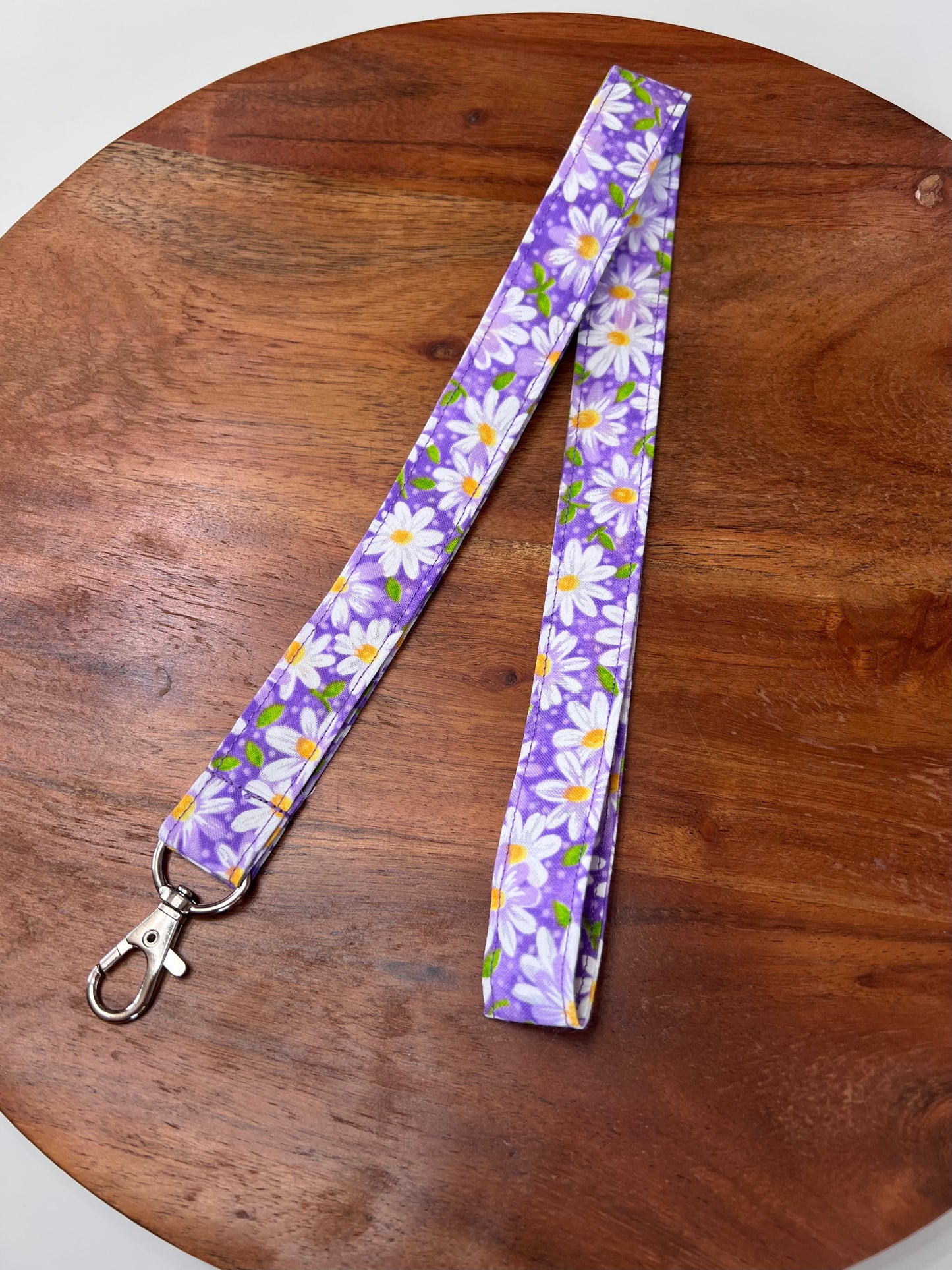 Purple Daisy Lanyard