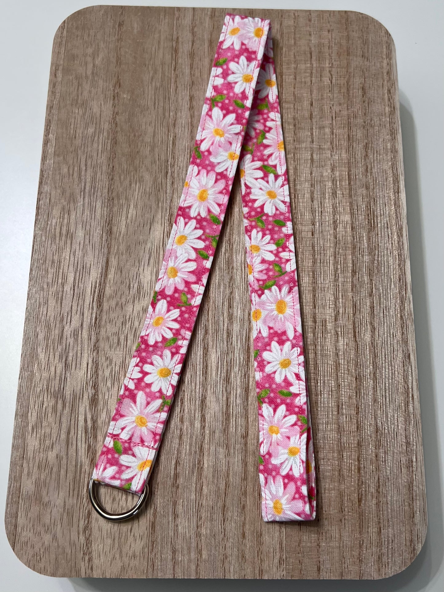 Pink Daisy Lanyard