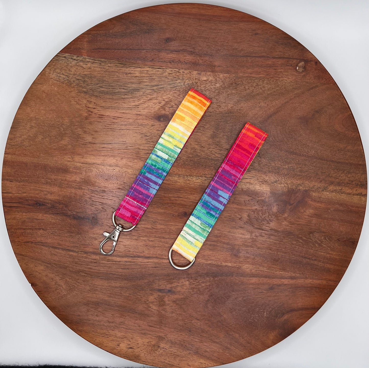 Rainbow Stripe Lanyards