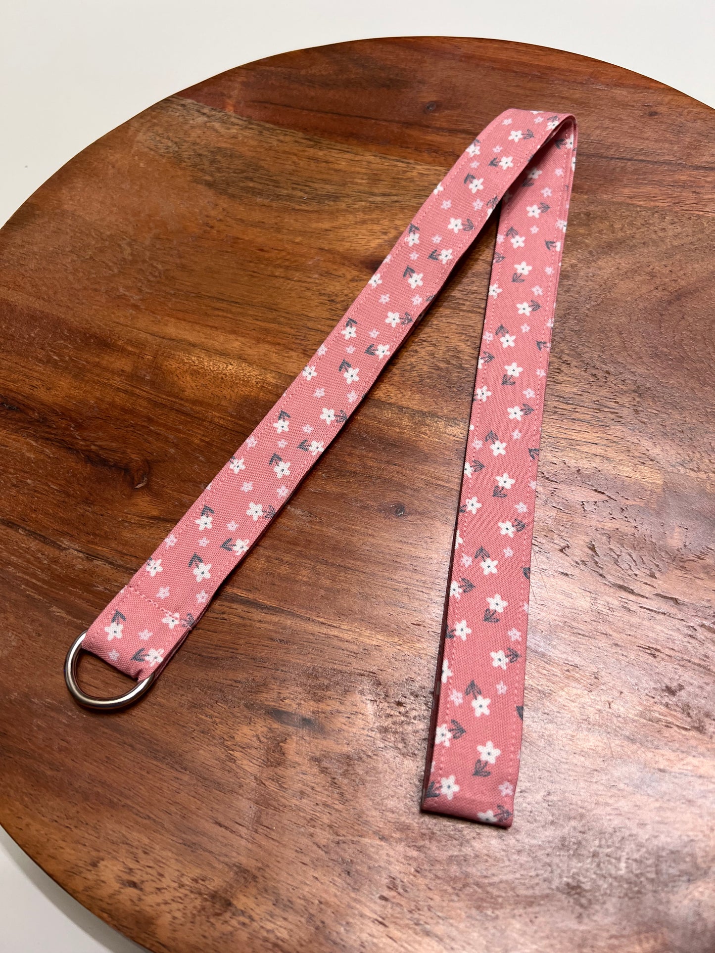 Pink and White Floral Lanyards