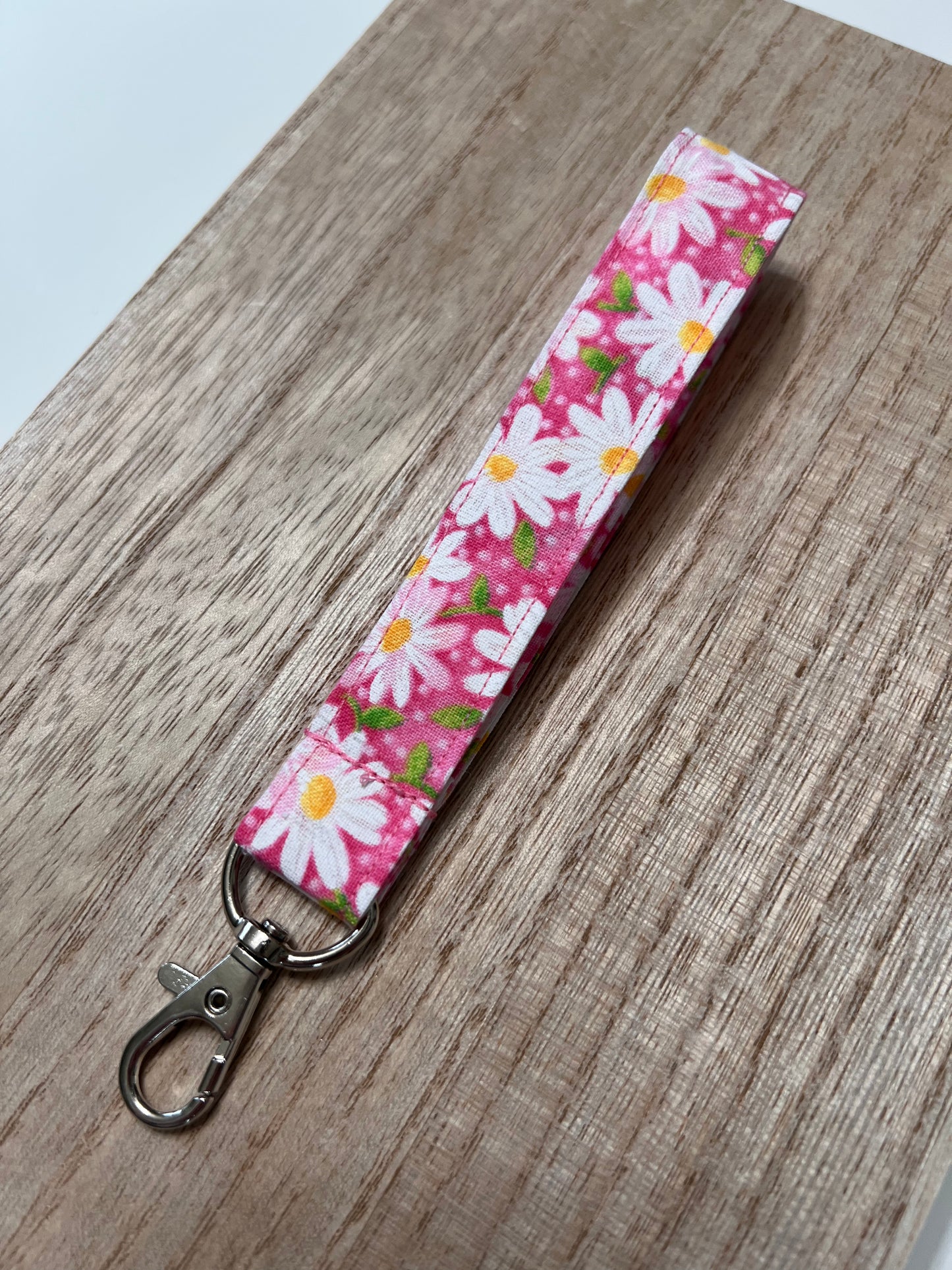 Pink Daisy Lanyard