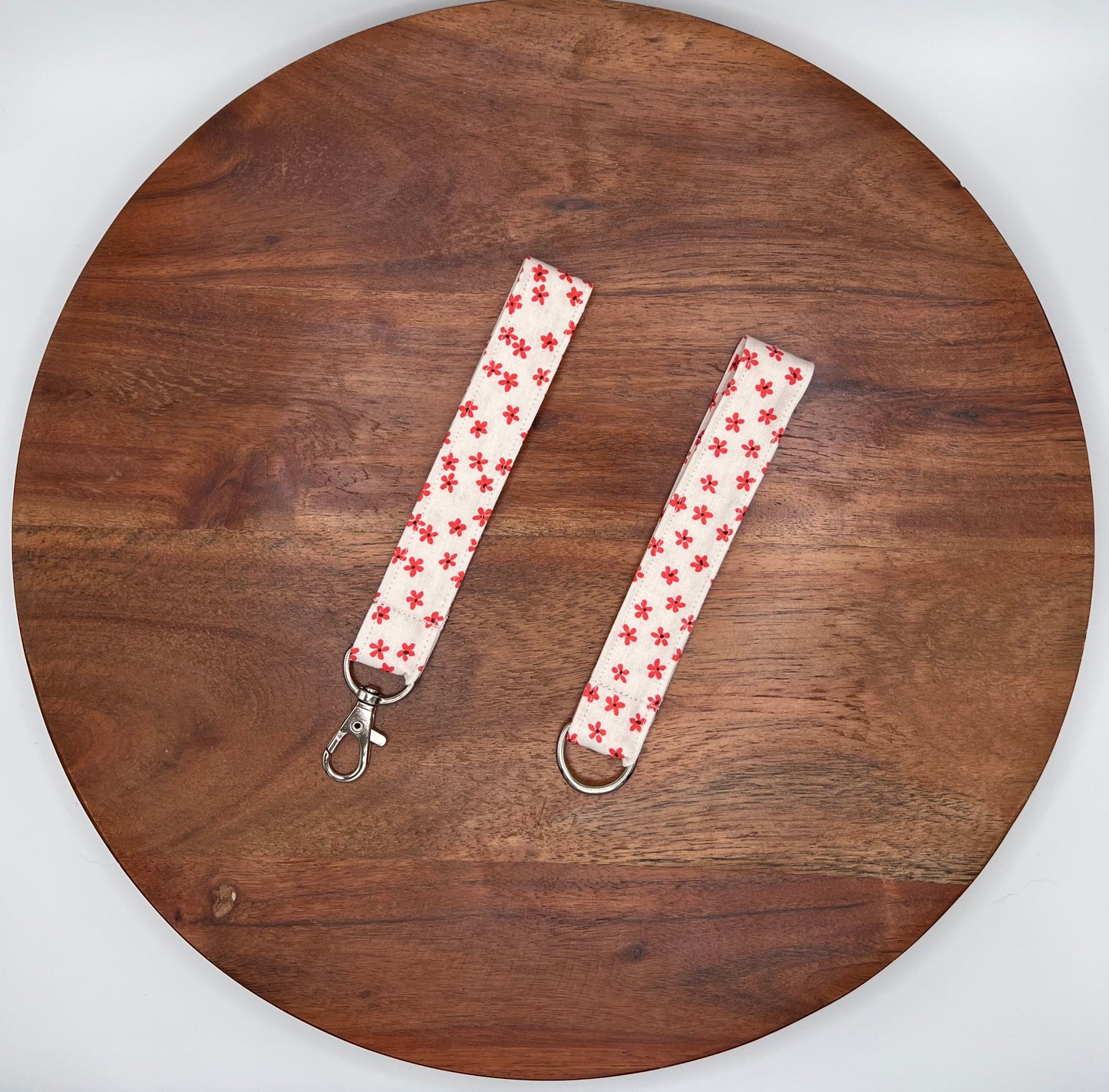 Tiny Red Flower Lanyard