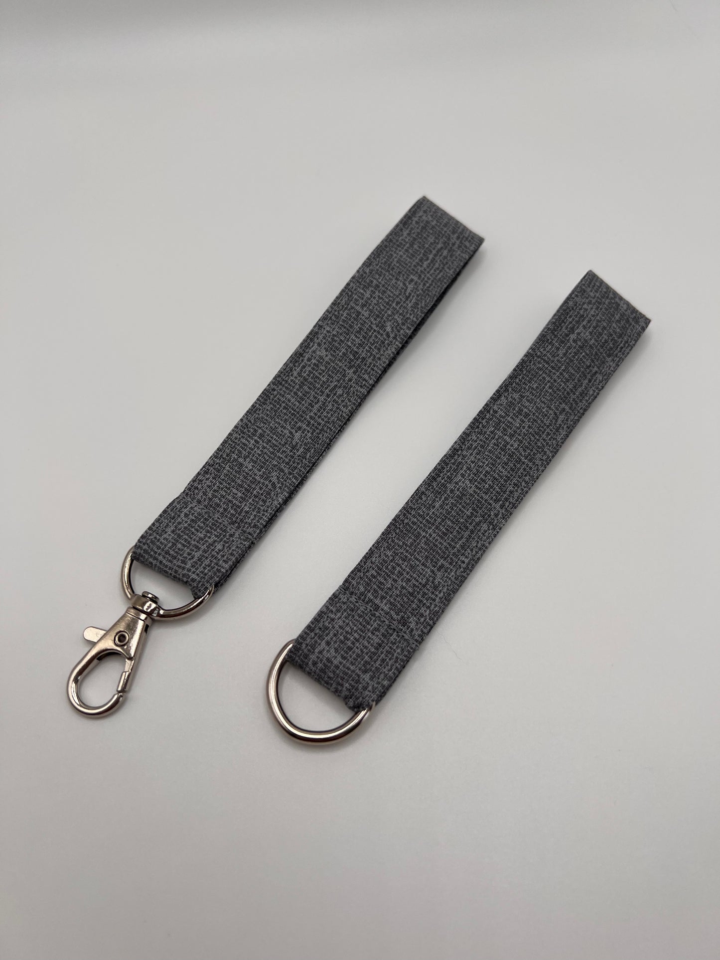 Gray Burlap Tonal Lanyards