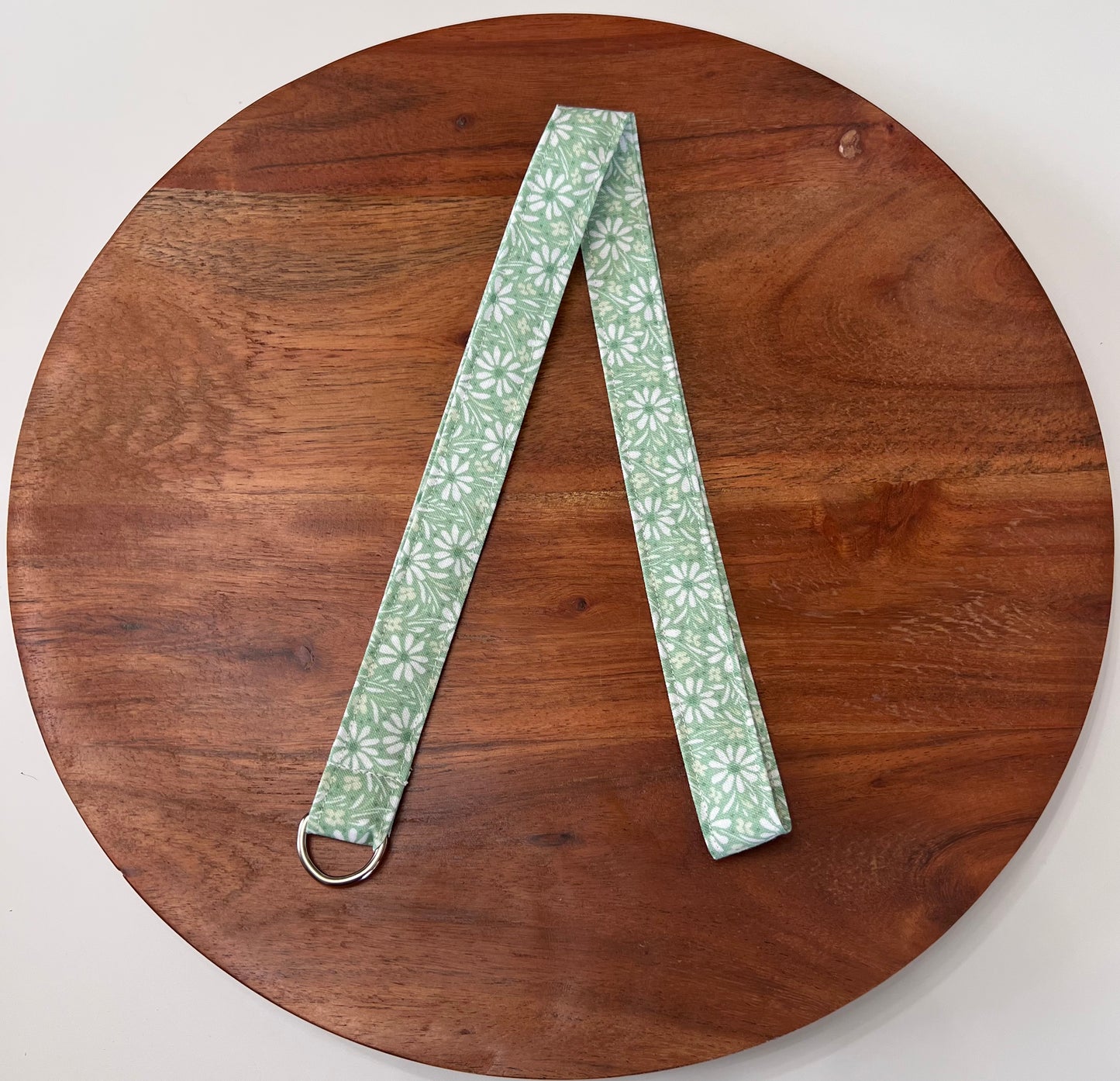 Soft Green Floral Lanyard