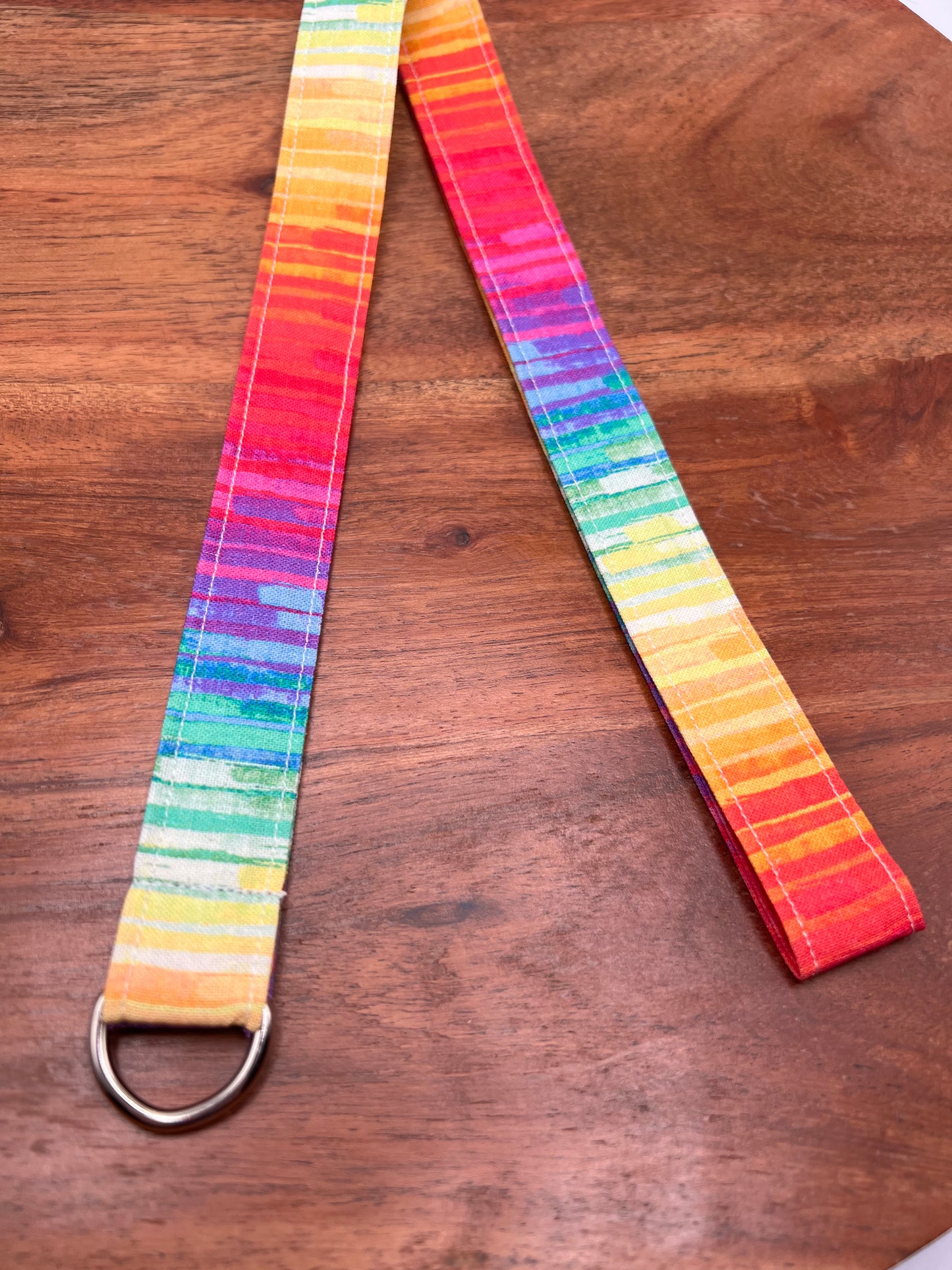 Rainbow Stripe Lanyards