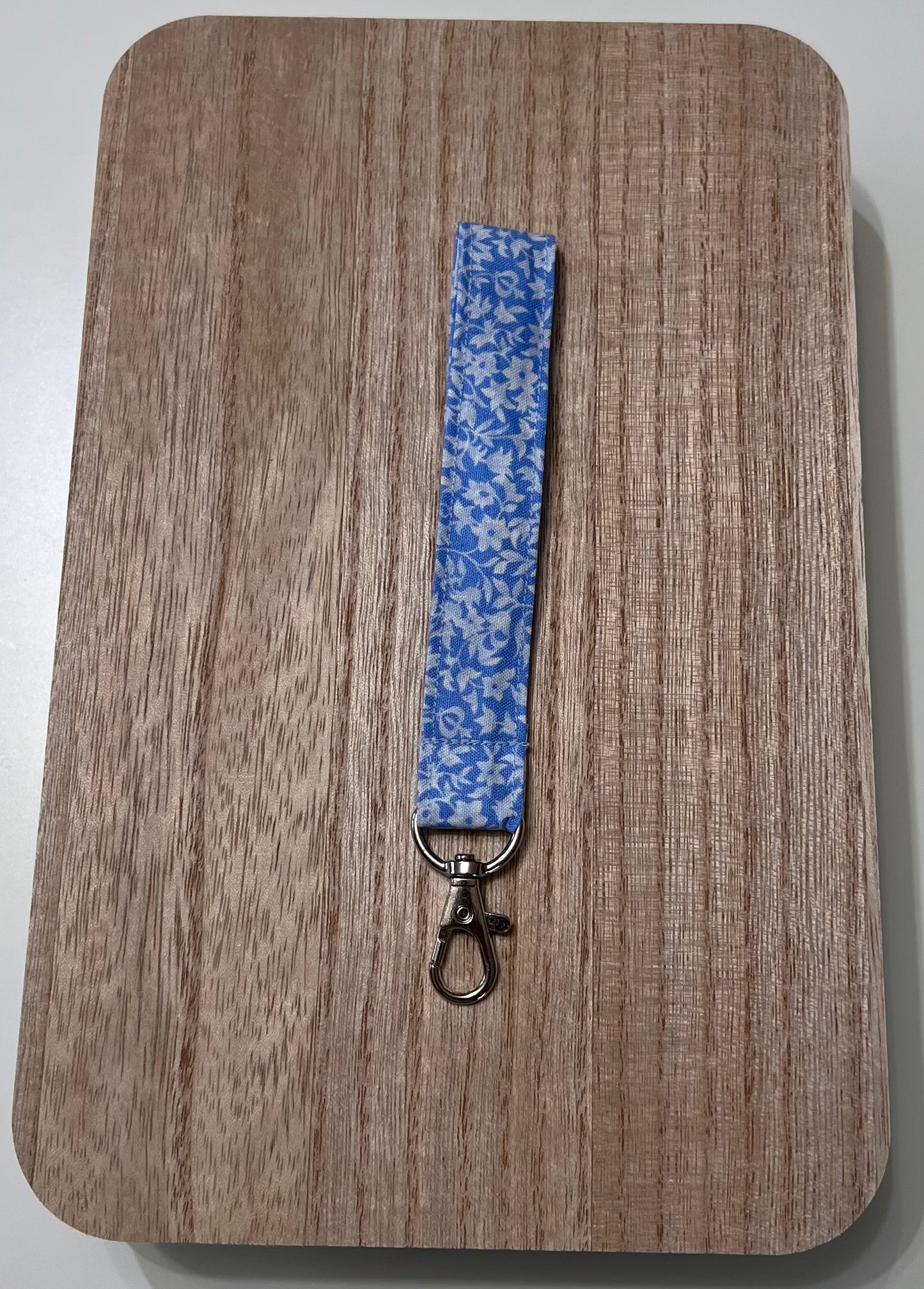 Sky Blue Floral Lanyard