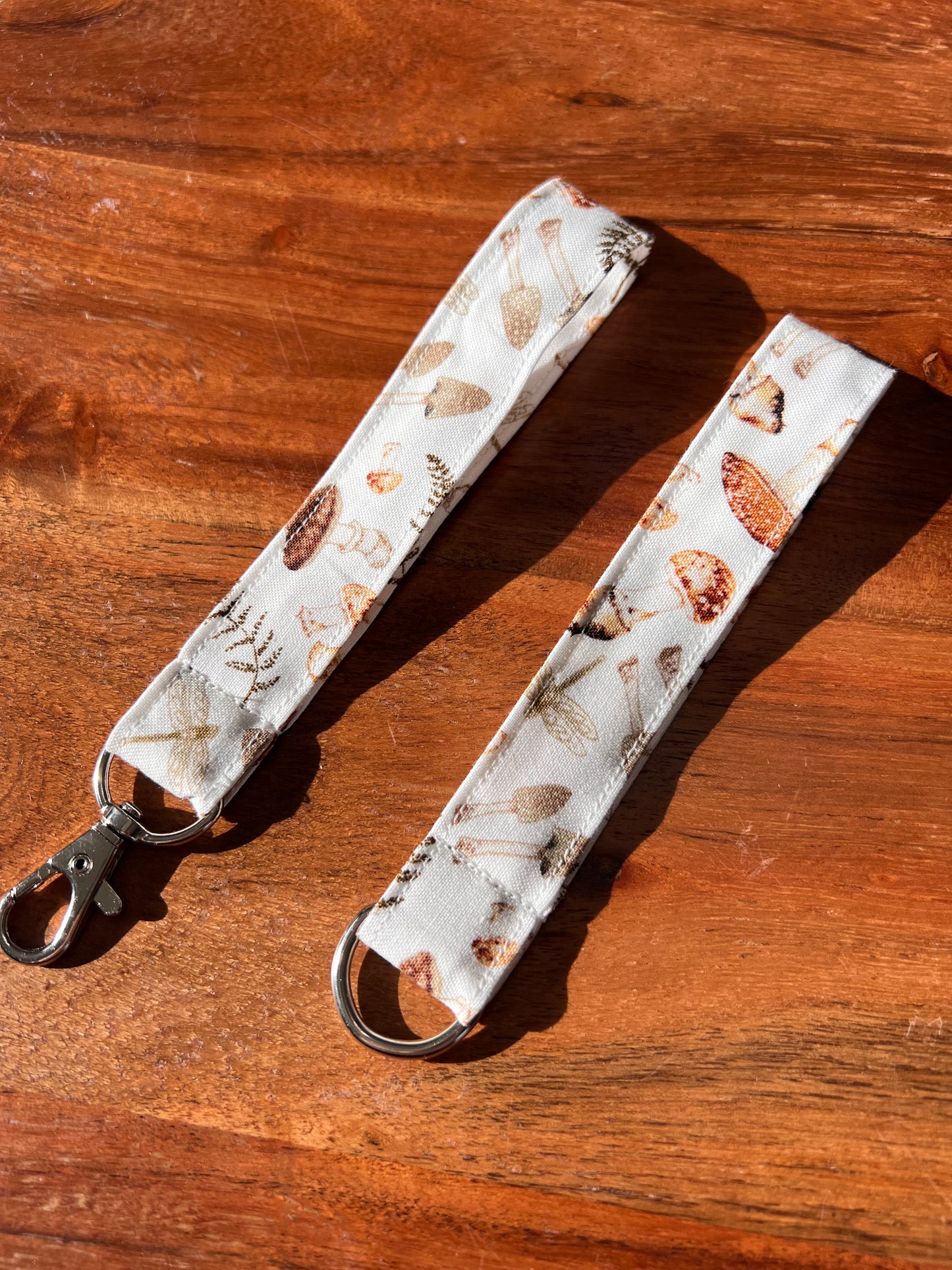 Natural Mushroom and Dragonfly Lanyards