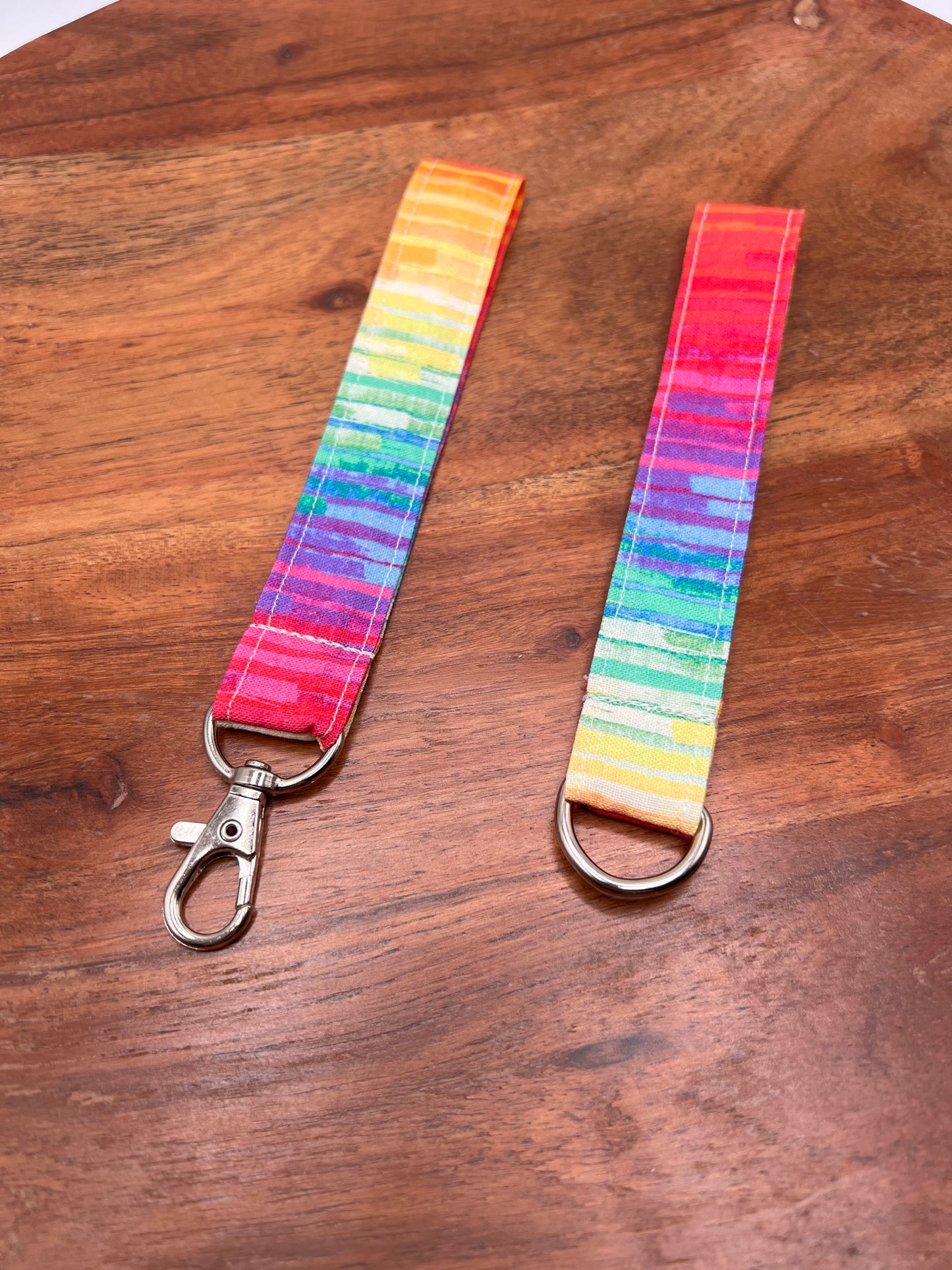 Rainbow Stripe Lanyards