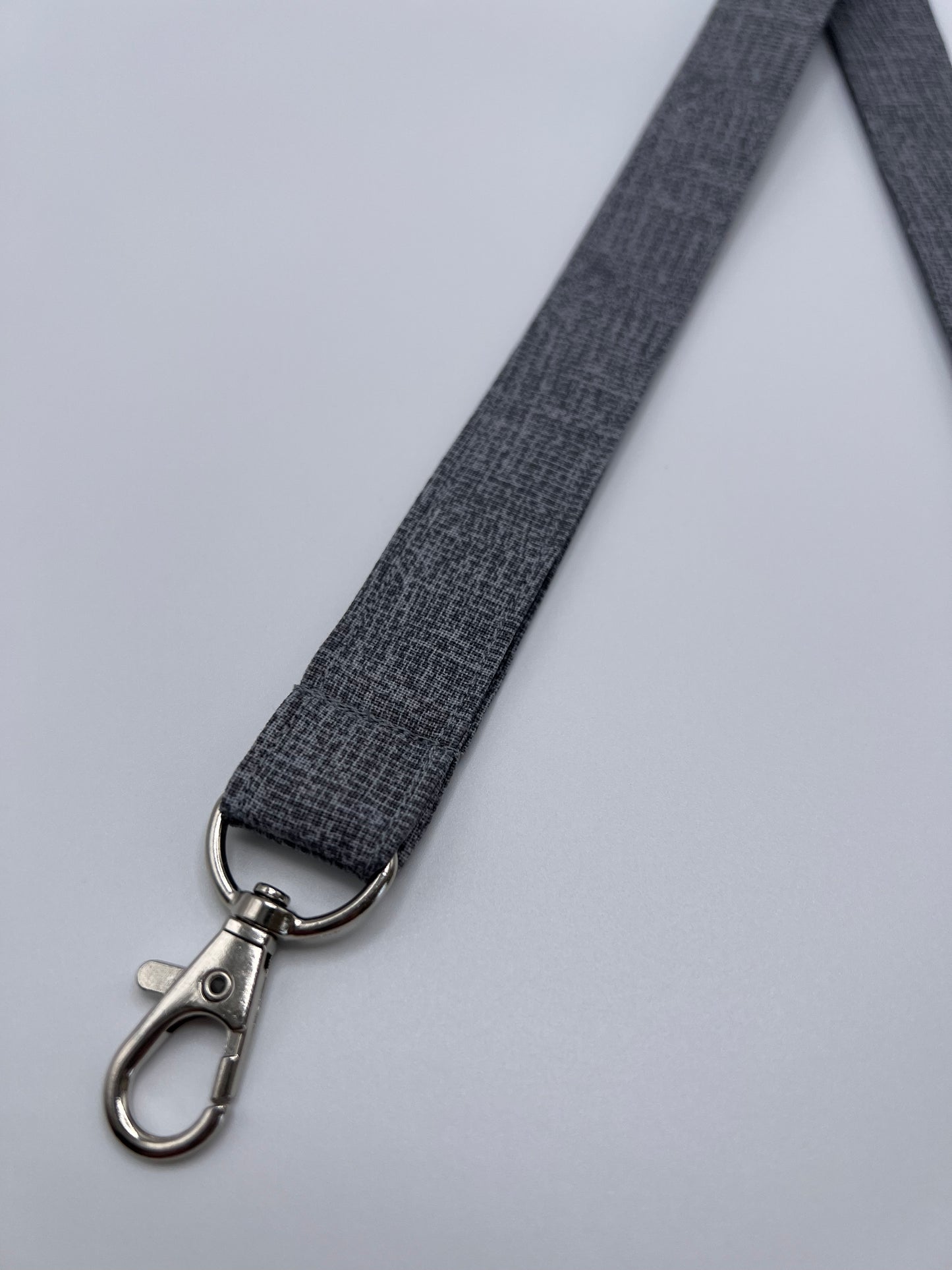 Gray Burlap Tonal Lanyards