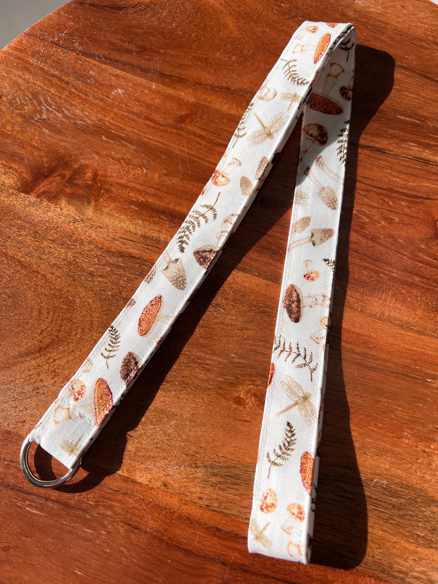 Natural Mushroom and Dragonfly Lanyards