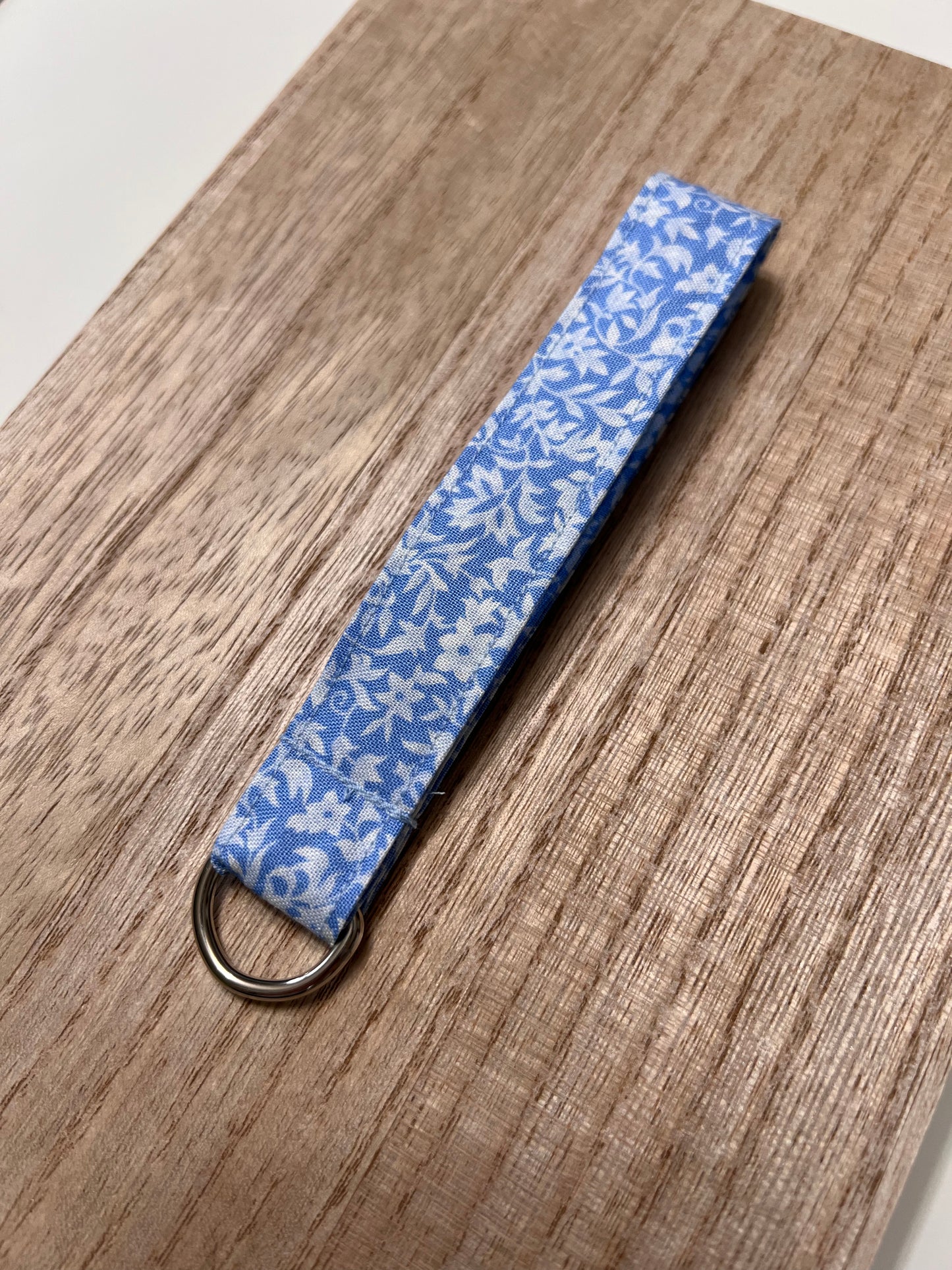 Sky Blue Floral Lanyard