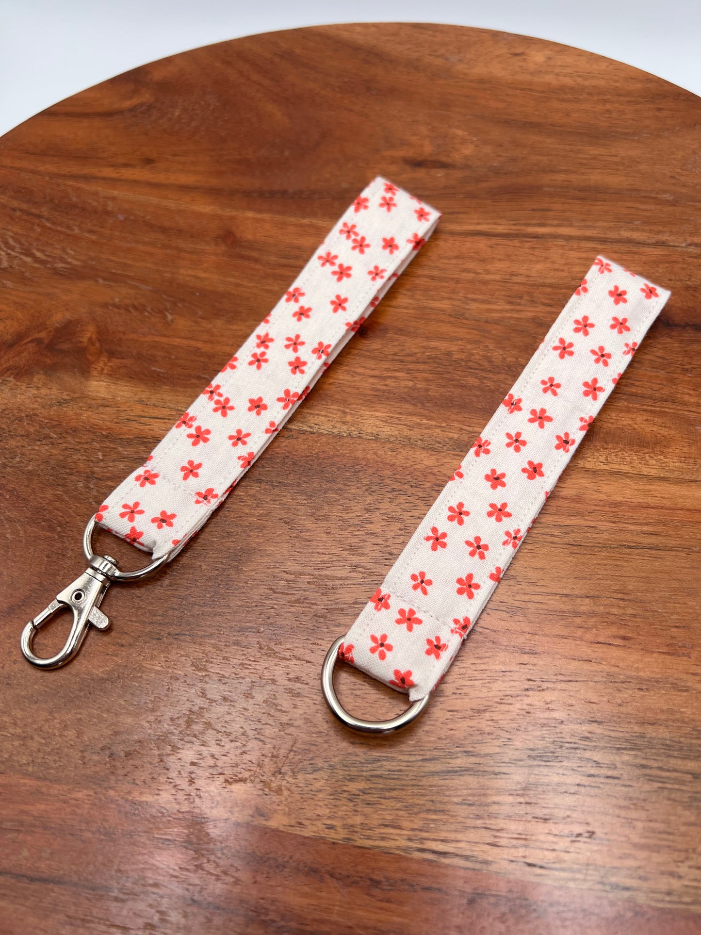 Tiny Red Flower Lanyard