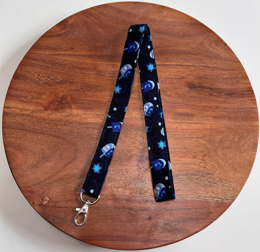 Last Chance! - Black Hanukkah Lanyards