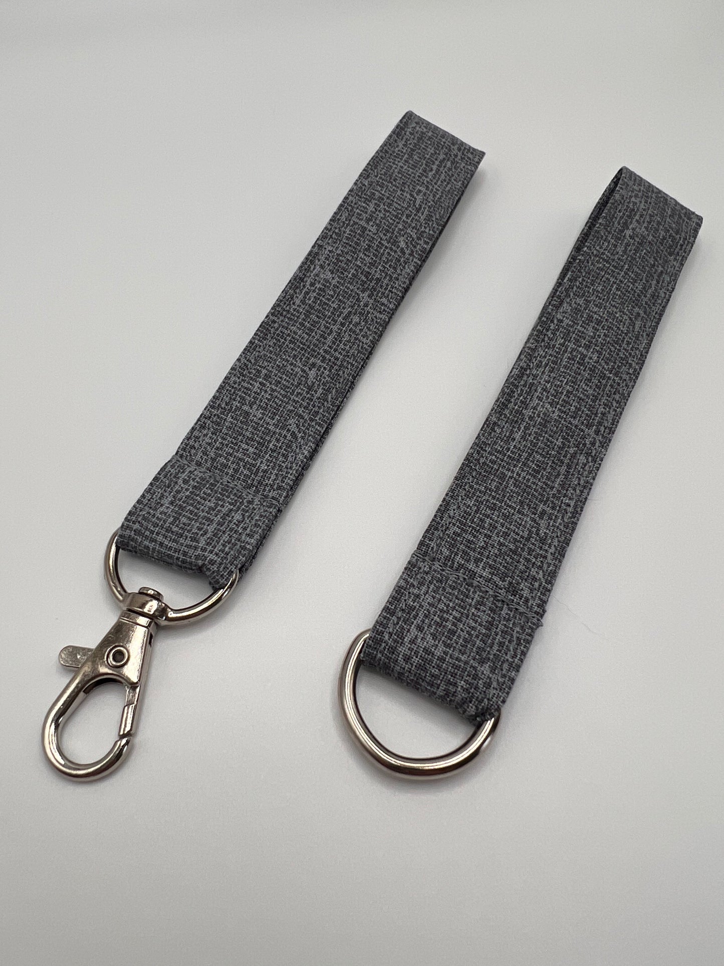 Gray Burlap Tonal Lanyards